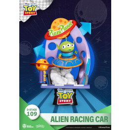 Toy Story D-Stage PVC Diorama Alien Racing Car Closed Box Version 15 cm